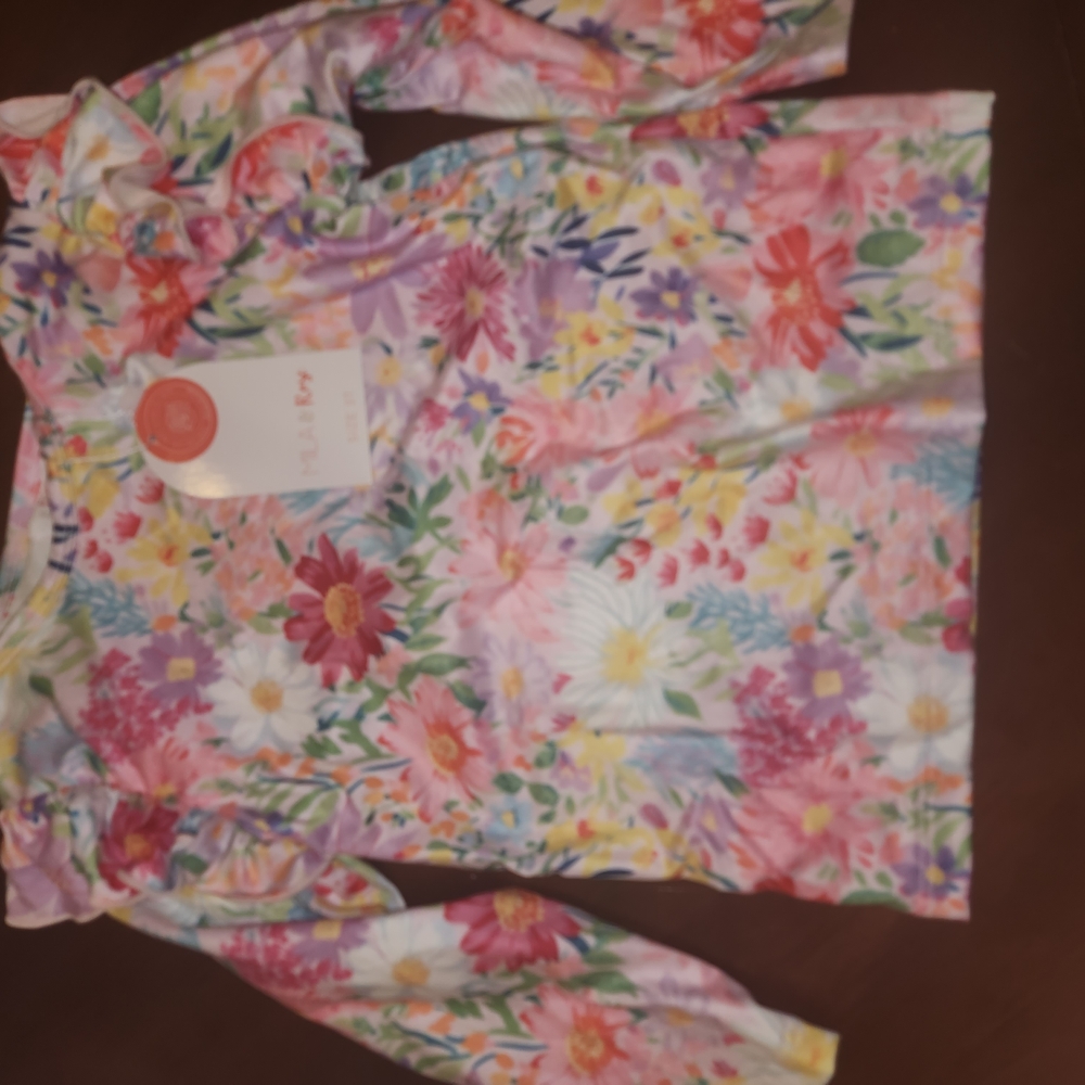 Floral Long Sleeve Tee for Kids - Multi-Color
